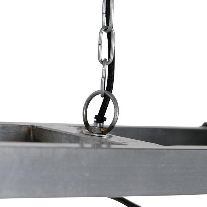 QAZQA Industriële hanglamp grijs 2-lichts - Samia Sabo