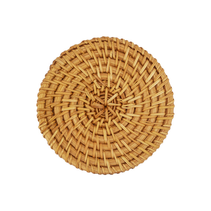 QUVIO Glasonderzetters - set van 4 - Rotan