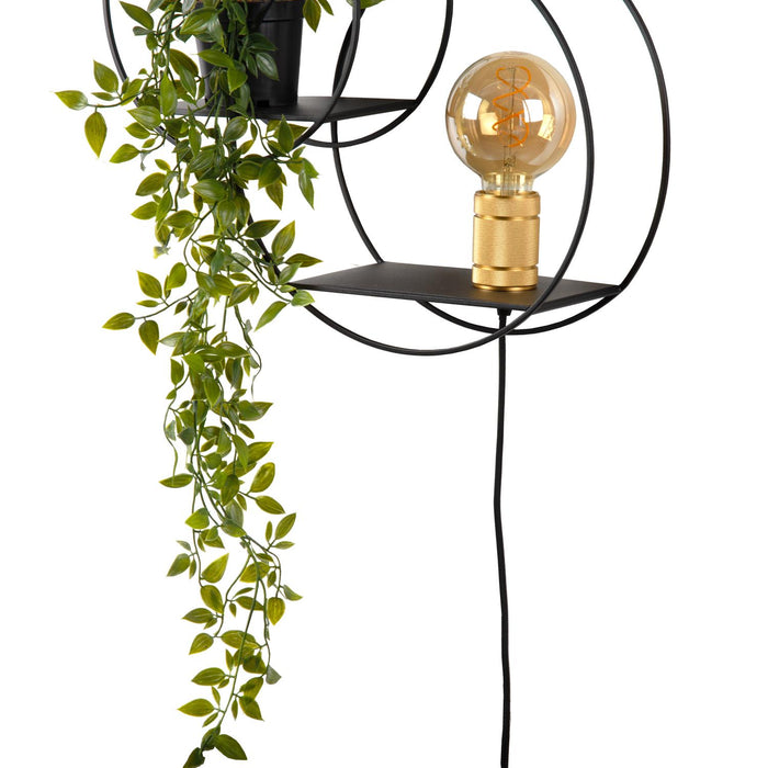 Lucide CIRCLE Wandlamp - Zwart