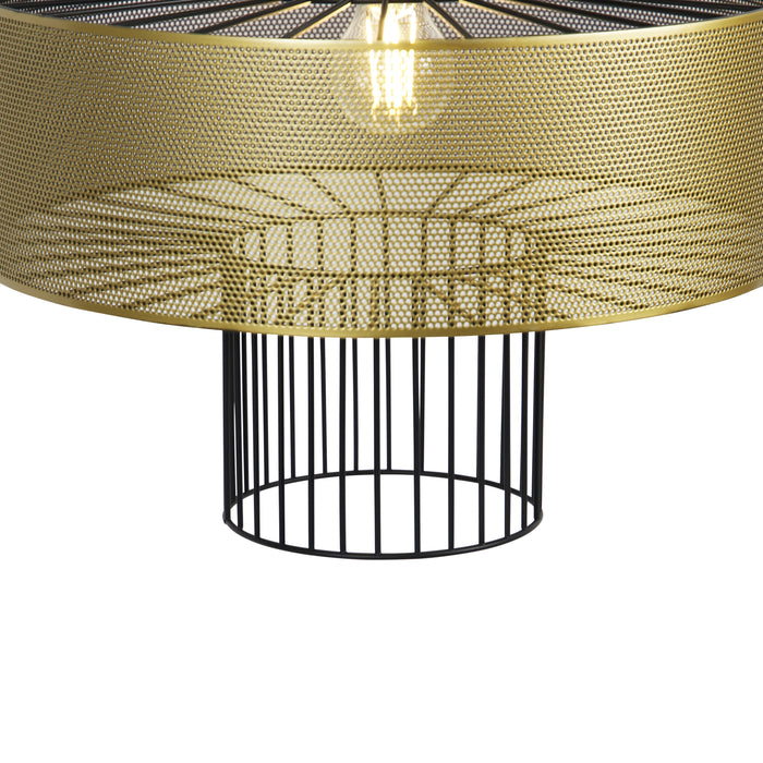 QAZQA Design hanglamp goud met zwart 40 cm - Tess