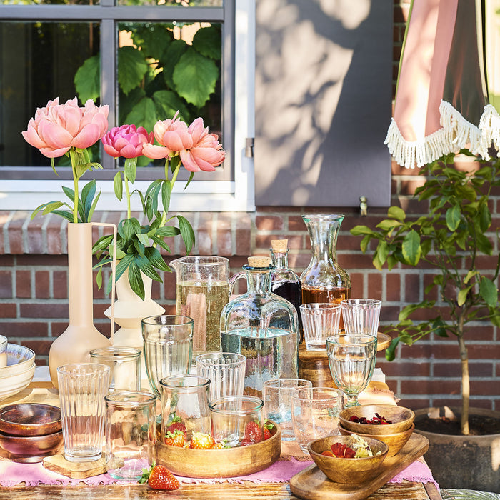 Mica Decorations Tallo Taartplateau - H10 x Ø30 cm - Lichtbruin