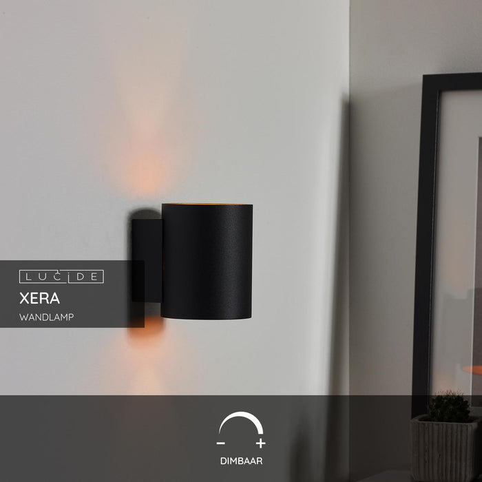 Lucide XERA Wandlamp - Zwart