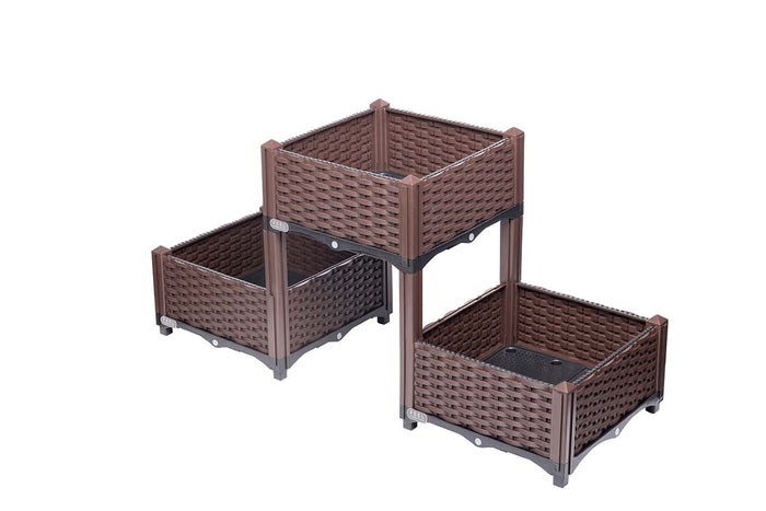 Feel Furniture - buiten plantenbak - Lota - Donkerbruin