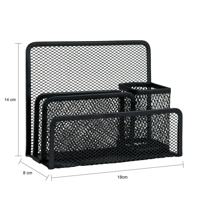 QUVIO Bureau organizer mesh - Zwart