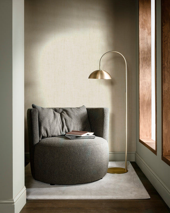 vtwonen Vliesbehang - Linnen gold - 10mx53cm