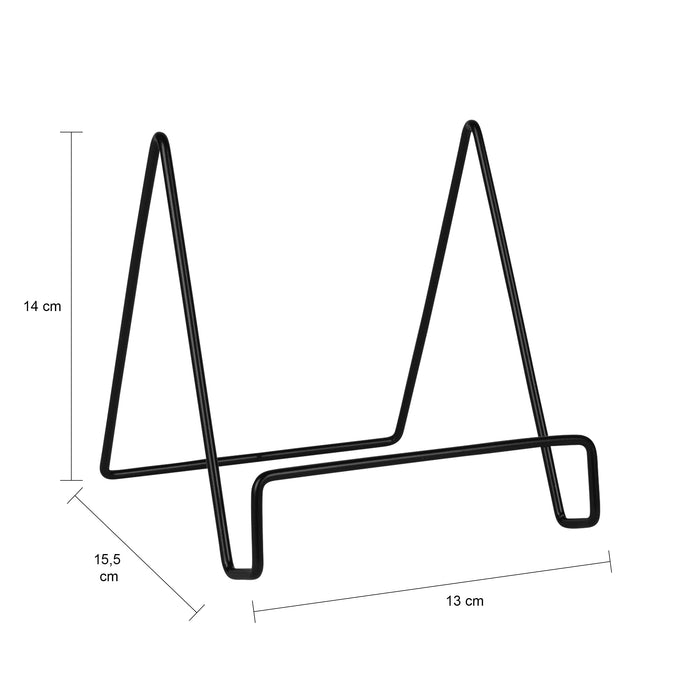 QUVIO Boekenstandaard metaal - Zwart