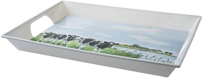 Wiebe van der Zee Dienblad Koe 41x29 cm