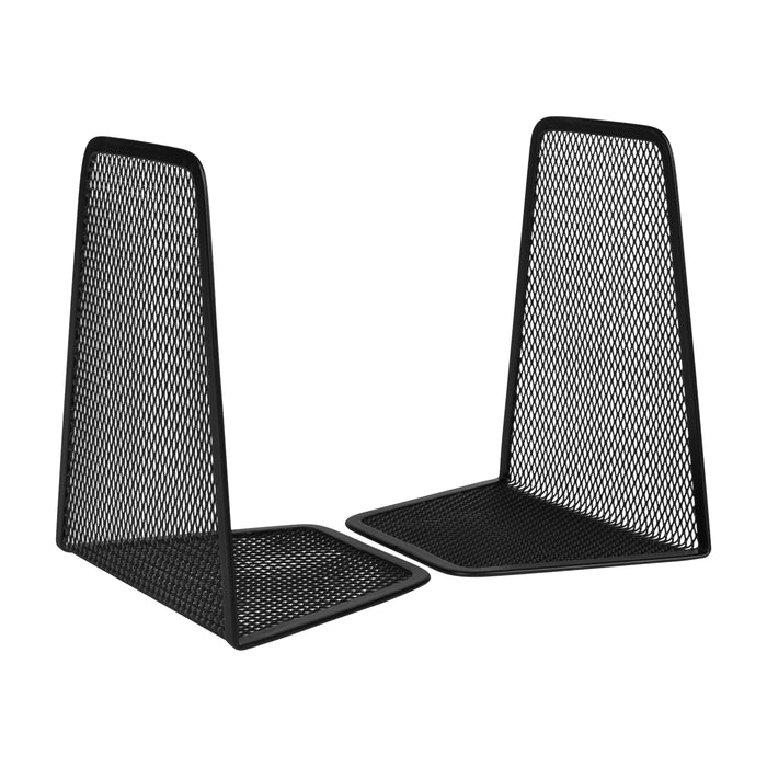 QUVIO Boekenstandaard mesh 1 paar - Zwart
