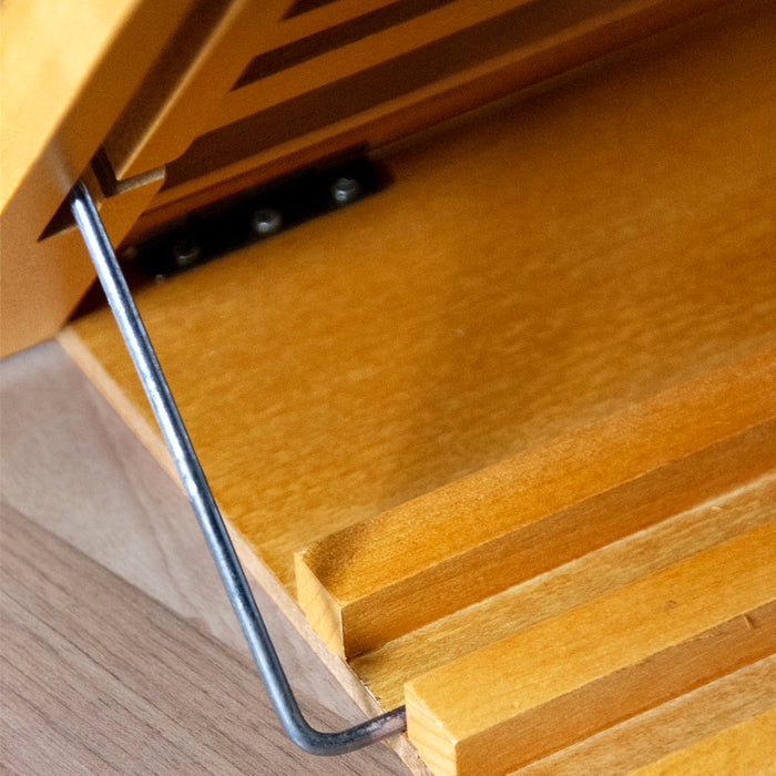 QUVIO Kookboekstandaard | Boekenstandaard | Tabletstandaard - Hout