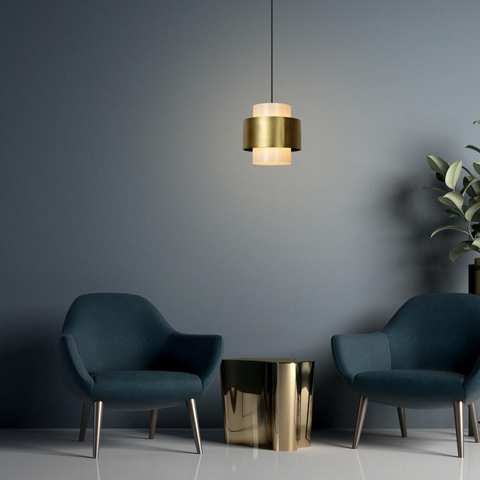 Lucide FIRMIN Hanglamp - Mat Goud | Messing