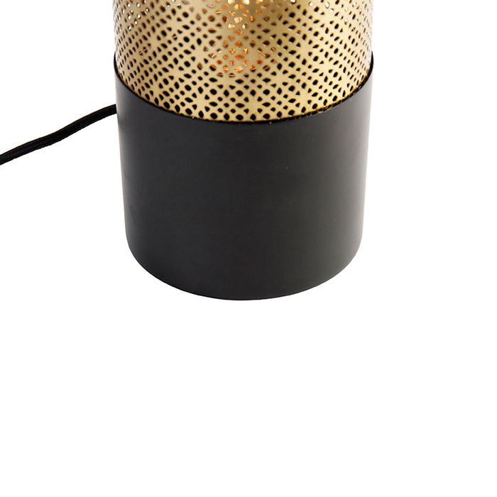 QAZQA Tafellamp raspi - Goud|messing - Industrieel - D 11.5cm