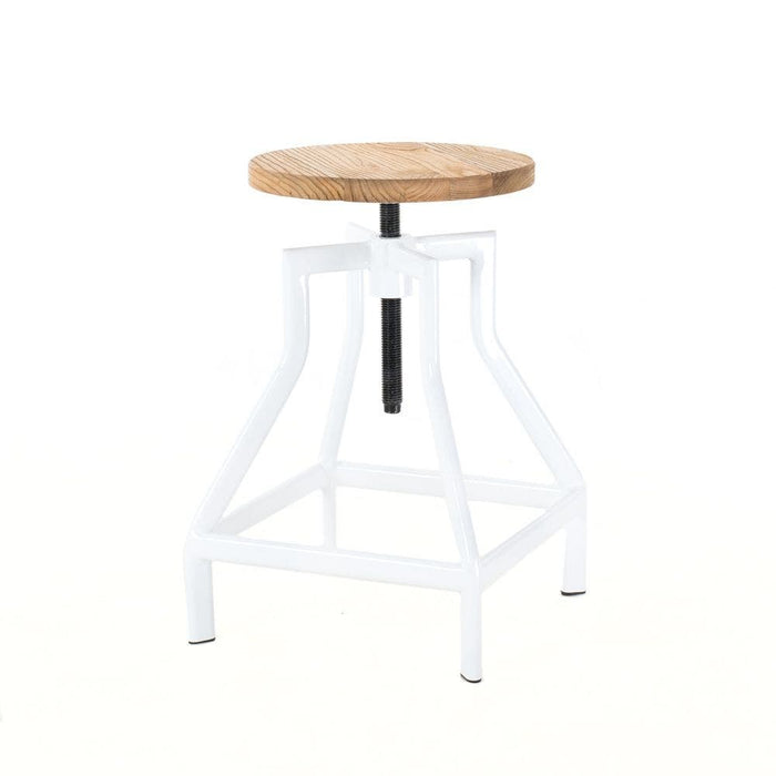 Legend Lage draaibare kruk wit - in hoogte verstelbaar