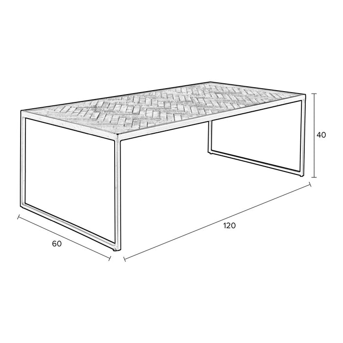 MOOS Parker Salontafel - B 60 x D 120 cm