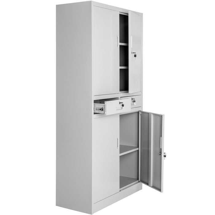 tectake® Archiefkast Cosmo met 2 lades 180x80x40cm