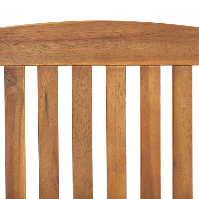 Beliani - JAVA - Bistroset voor 2 - Rood - Acaciahout