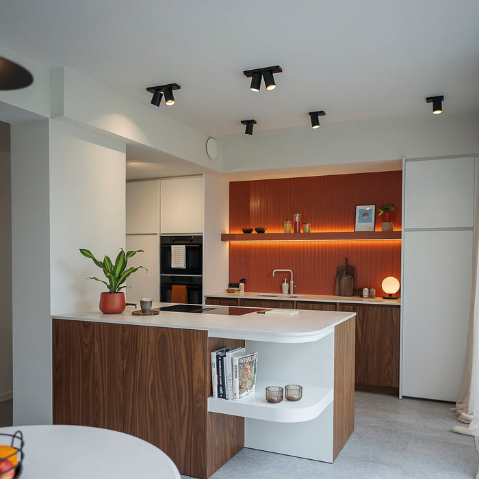 Atmooz Plafondspot Nuo 2 - Opbouwspot Metaal Zwart