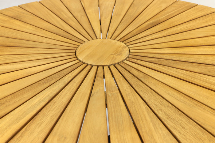VDG Dave teak tuintafel rond - Ø 110 cm.
