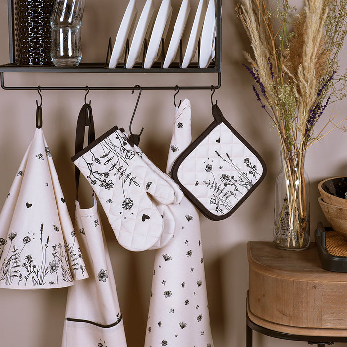 Clayre & Eef Karaf 1000 ml Glas Bloemen Waterkan