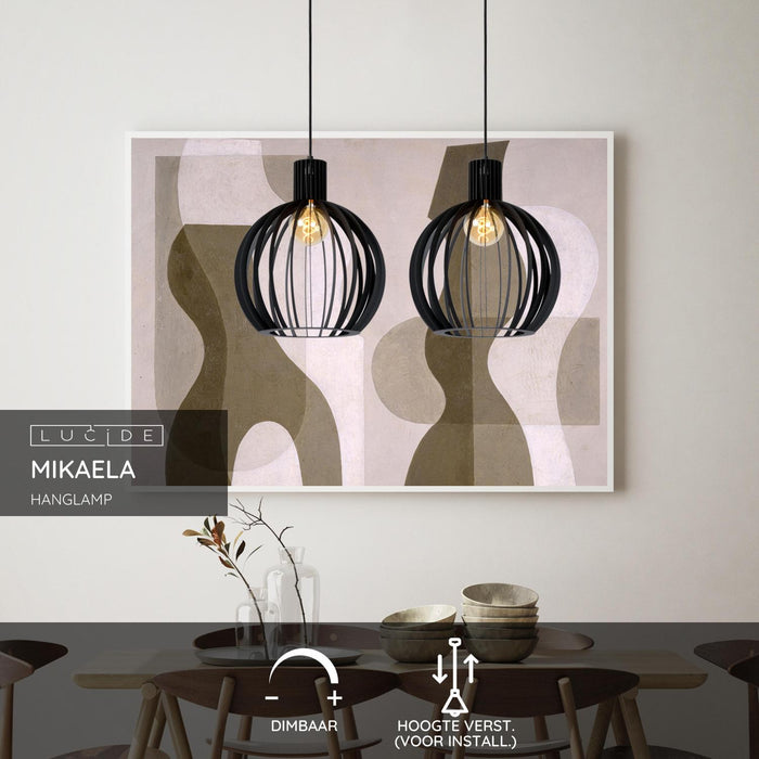 Lucide MIKAELA Hanglamp - Zwart