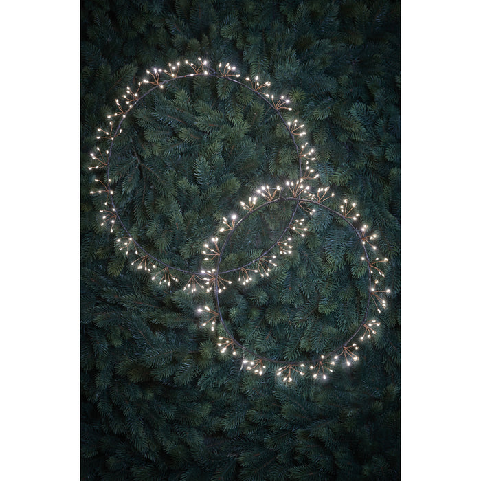 Luca Lighting Lichtkrans - Warm Witte LED Verlichting - Ø30 cm - Zwart