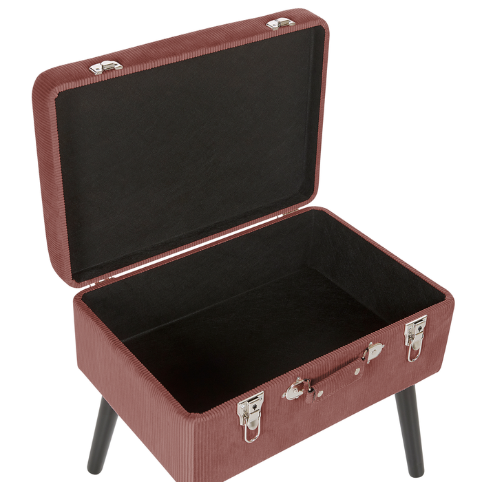 Beliani - MALLARD - Hocker - Roze - Corduroy