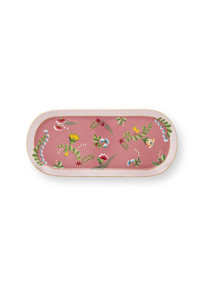 Pip Studio Taartplateau - Roze - La Majorelle - 33.3x15.5cm