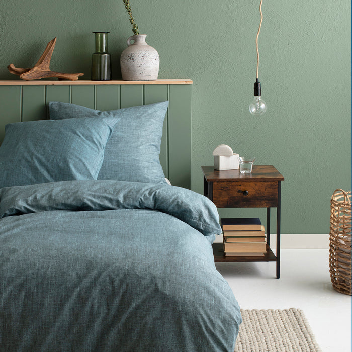 Cinderella dekbedovertrek Lyn - Katoen - 140x200|220 cm - Petrol
