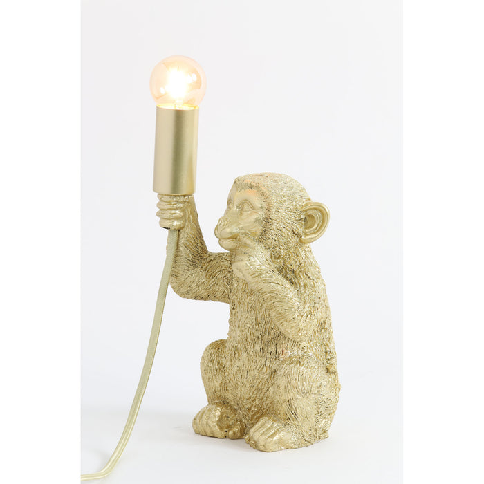 Light & Living Tafellamp Monkey - Goud - 13x12,5x23,5cm