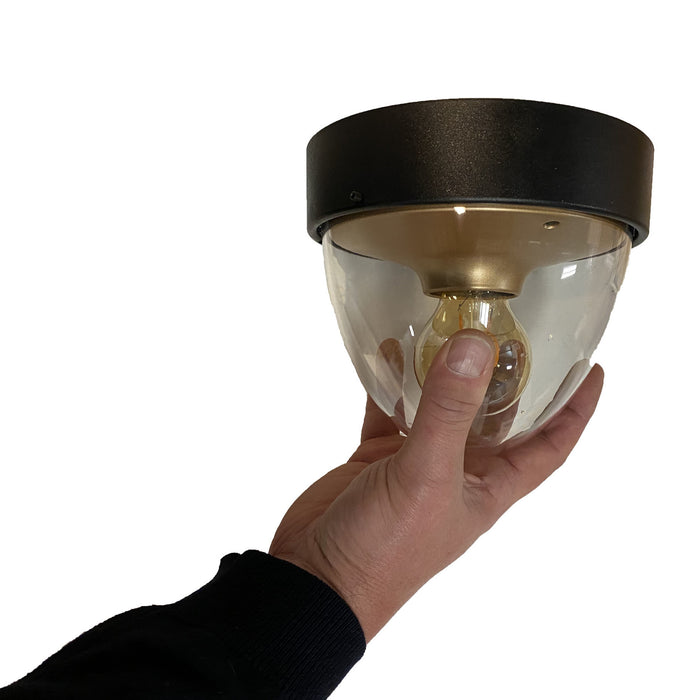 Nowodvorski Buitenlamp Nook Ø 18 cm zwart