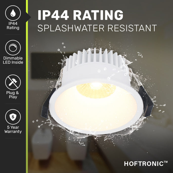 HOFTRONIC 6x - LED Inbouwspots Badkamer IP44 Wit