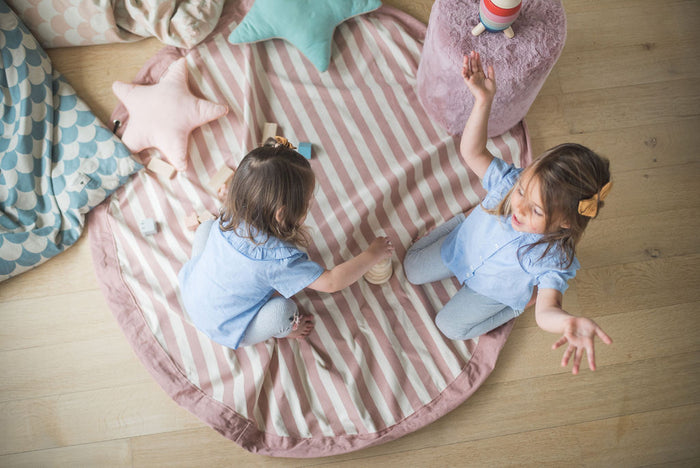 Play & Go Stripes Pink New toy storage bag