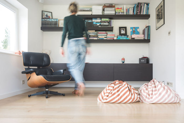 Play & Go Stripes Pink New toy storage bag