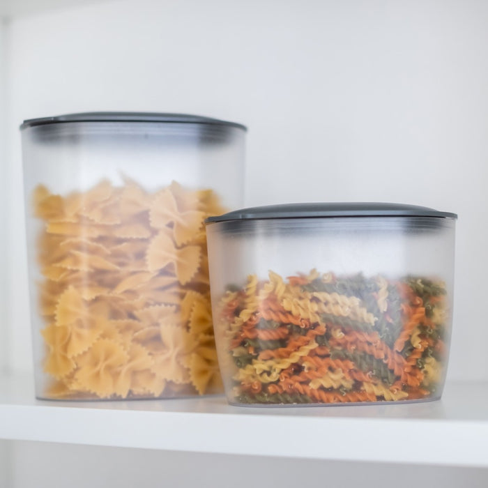 Koziol - Voorraadpot, Ovaal, 2.5 L, As Grijs - Koziol | Connect