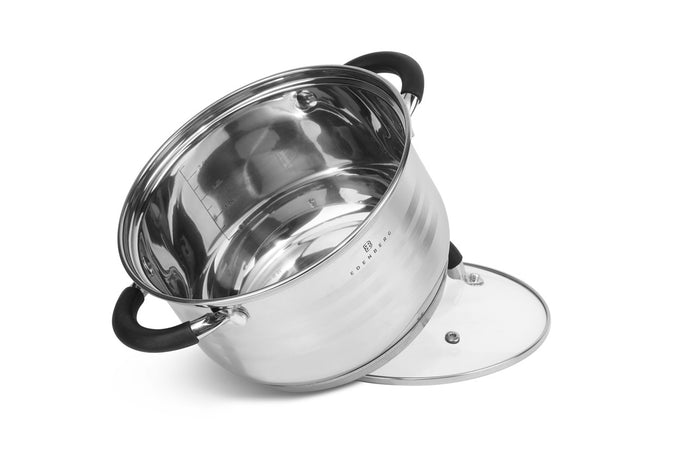 Edenberg Classic Line - Pannenset - RVS - 6 delig - Sandwichbodem