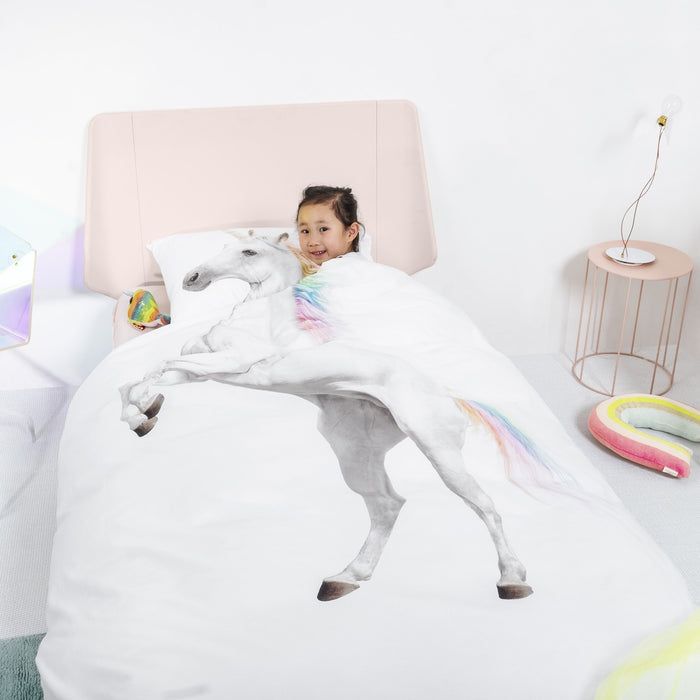 SNURK Unicorn Dekbedovertrek 140 x 220 cm