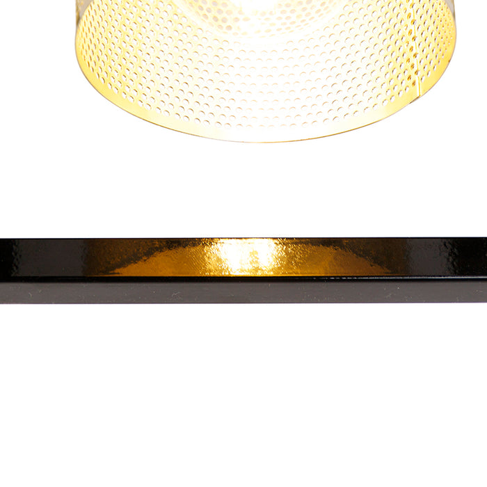 QAZQA Plafondlamp cagetess - Goud|messing - Industrieel - L 18cm