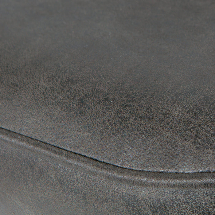 WOOOD Vogue Barkruk H 89 cm - Ecoleer - Zwart