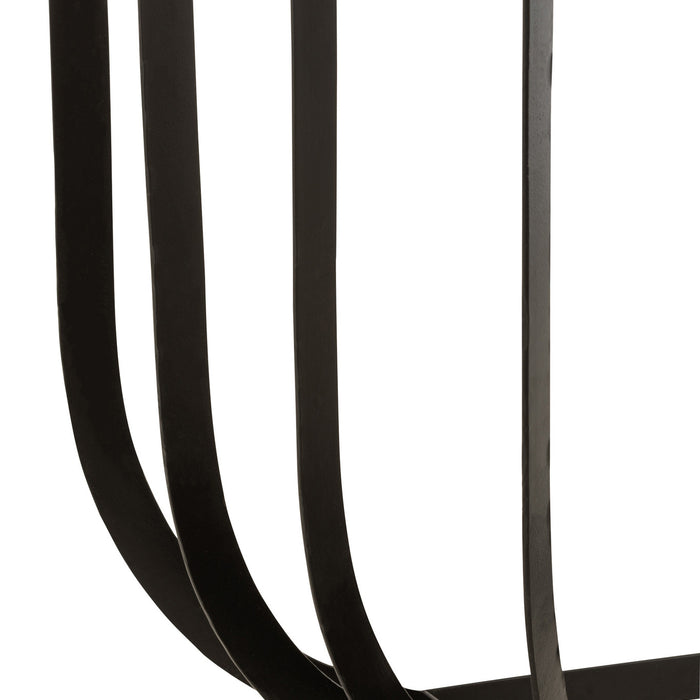 Duverger® Marble - Sidetable - halfrond 92cm - marmer - wit - unieke s