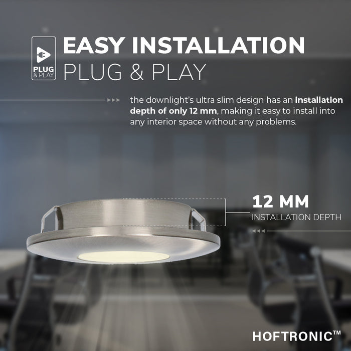 HOFTRONIC Pavo - LED Inbouwspots Badkamer IP44 Zilver