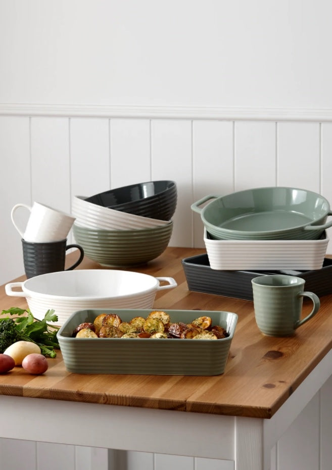 Ovenschaal met Handgrepen, Ø25 cm, Wit - Ladelle | Homestead