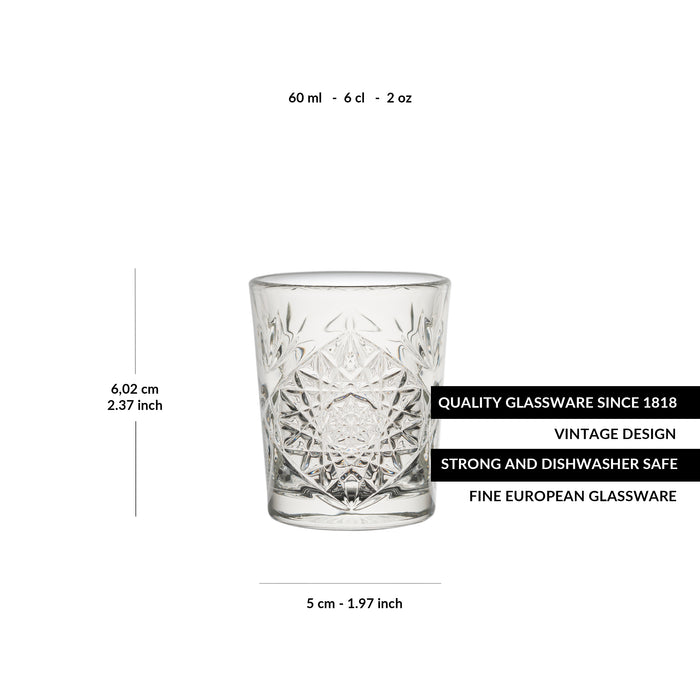 Libbey Hobstar Shotglaasjes 0,06 L - 6 st.