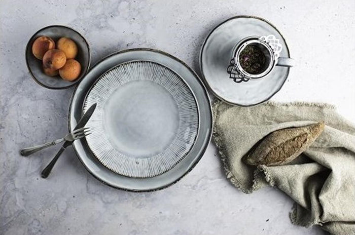 Organic by Dutch Rose Amsterdam gebaksbord 17 cm - blauw