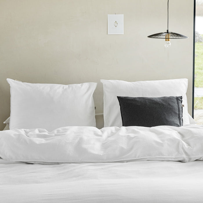 Walra Vintage Cotton Dekbedovertrek 140 x 220/240 cm - Wit