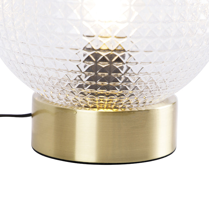 QAZQA Art Deco tafellamp messing - Sphere