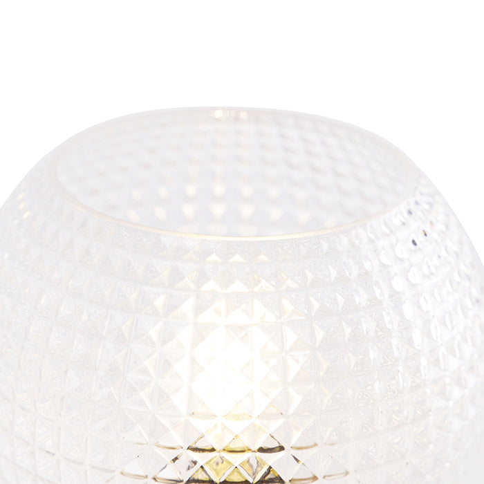 QAZQA Art Deco tafellamp messing - Sphere