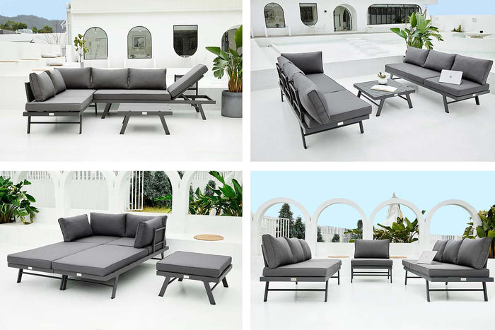 Feel Home - Alu Loungeset - Modica all in one - 8 opties