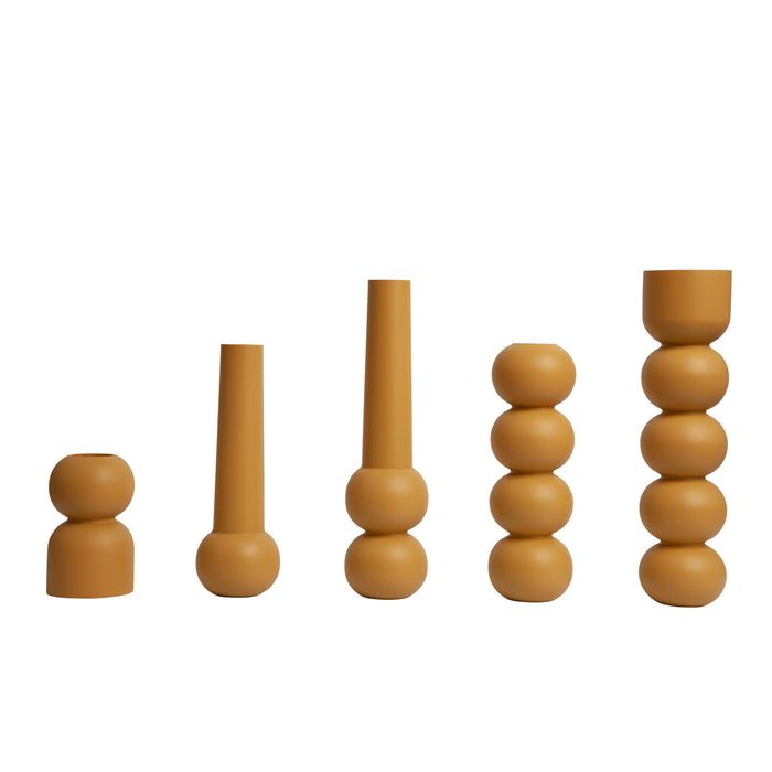 LEMON LILY, kandelaar 3-in-1 high - old yellow