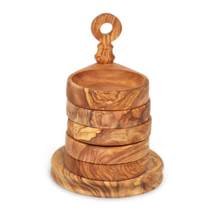Bowls and Dishes Pure Olive Wood Etagère 5-delig