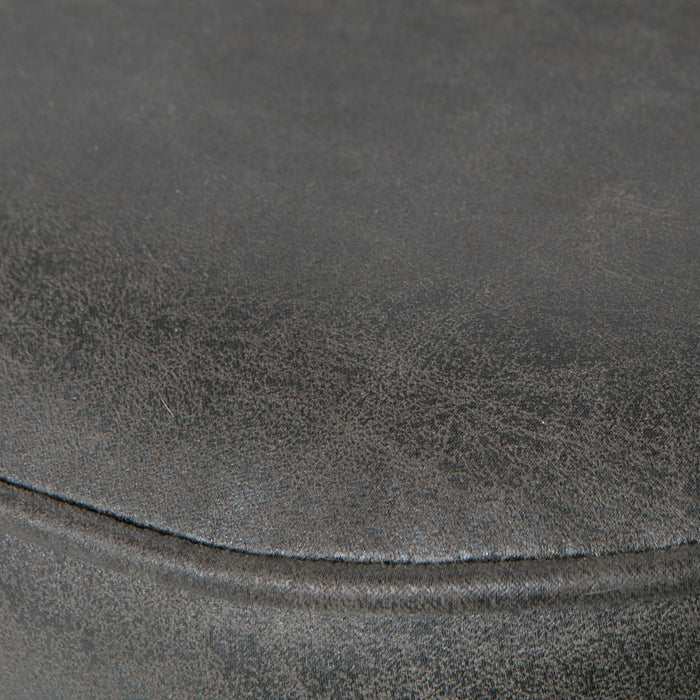 WOOOD Vogue Barkruk H 103 cm - Ecoleer - Zwart