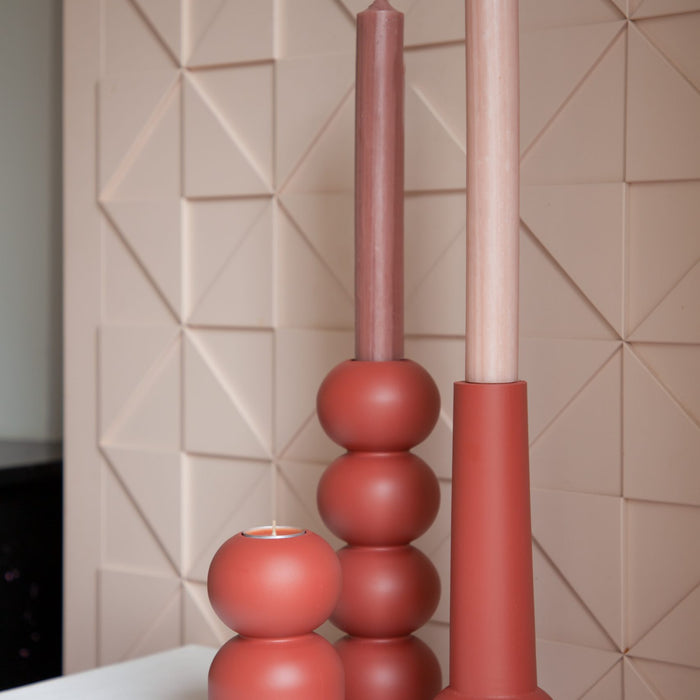 LEMON LILY, kandelaar stack 2-in-1 - terra